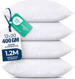 Utopia Bedding Throw Pillows (Set of 4, White) – Down Alternative Pillows for Bed, Sofa, and Couch - Fluffy Decorative Stuffer Pillow for Indoors & Outdoors