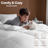 Utopia Bedding Comforter Duvet Insert, Quilted White Comforter with Corner Tabs, Box Stitched Down Alternative Comforters