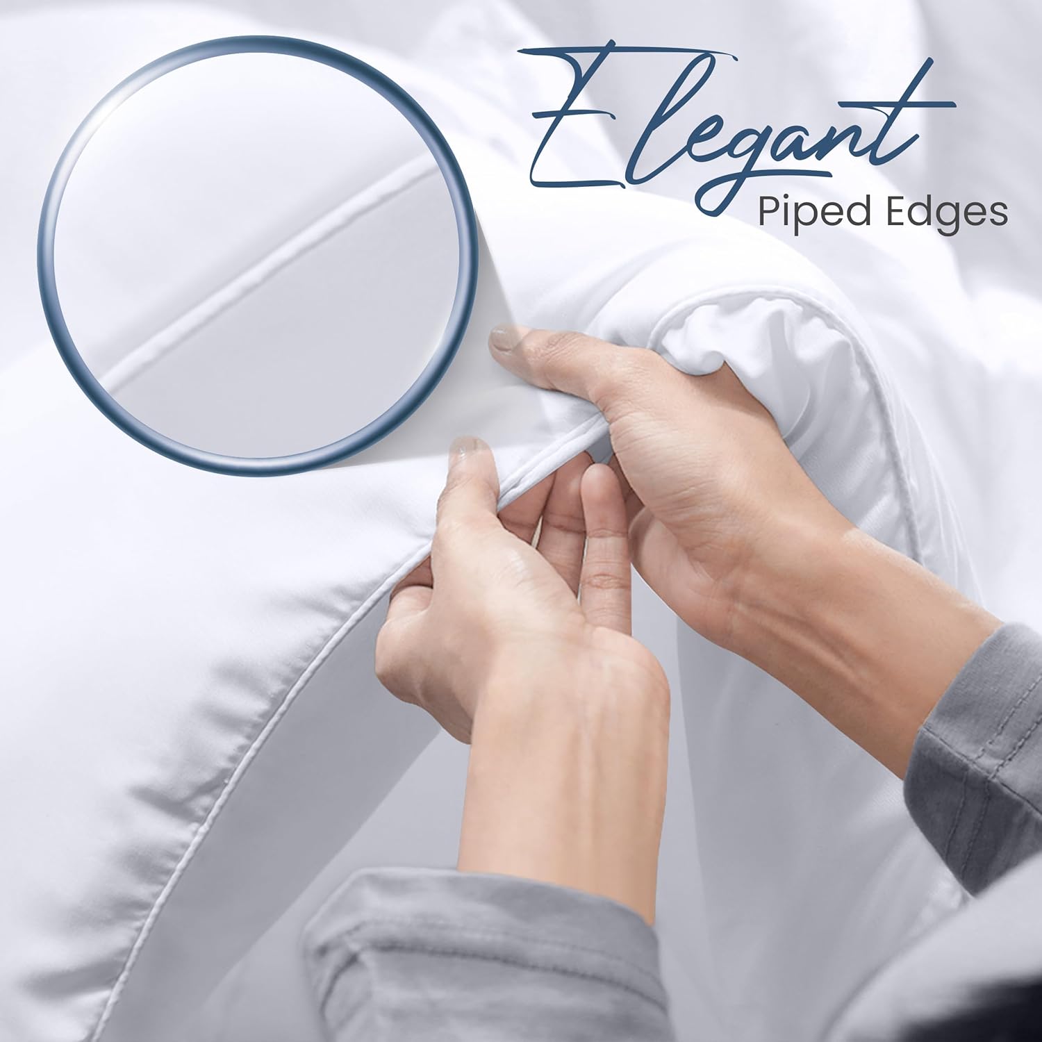 Utopia Bedding Comforters Queen Size, All Season Duvet Insert, Down Alternative Box Stitched Bed Comforter with Corner Tabs, Machine Washable