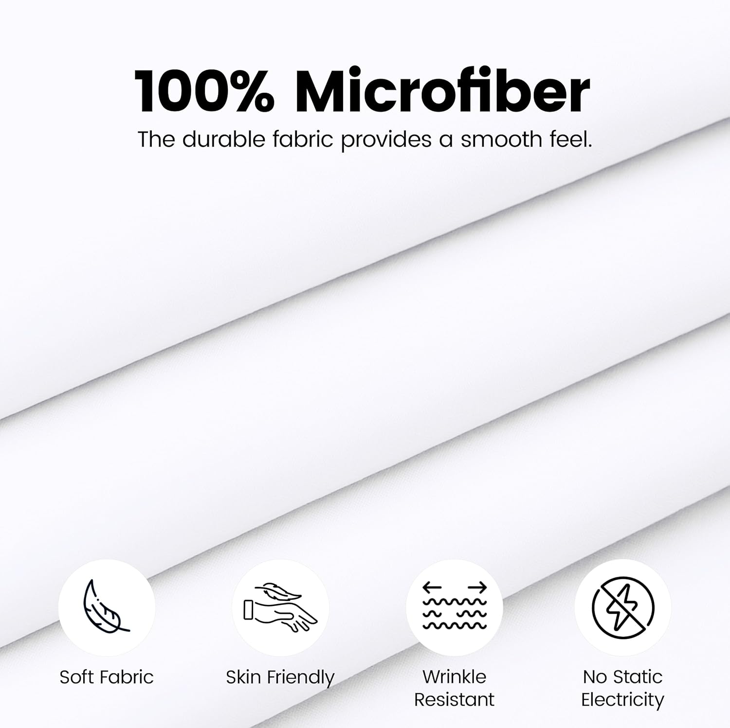 Utopia Bedding Queen Bed Skirt - Soft Quadruple Pleated Ruffle - Easy Fit with 16 Inch Tailored Drop - Hotel Quality, Shrinkage and Fade Resistant (Queen, White)
