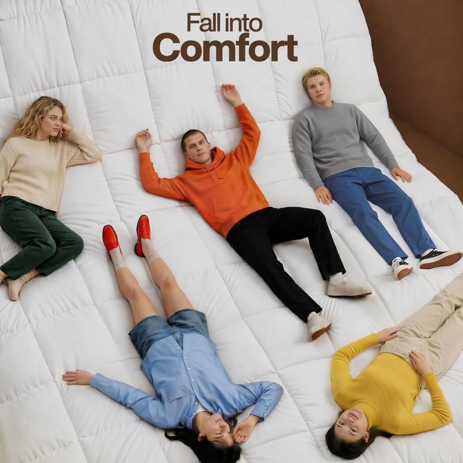 Utopia Bedding Comforter Duvet Insert, Quilted White Comforter with Corner Tabs, Box Stitched Down Alternative Comforters