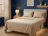 Utopia Bedding Queen Size Sheet Set – 4 Piece Bed Sheets, Soft and Breathable Microfiber, Includes 1 Fitted Sheet, 1 Flat Sheet and 2 Pillowcases – Oeko Tex (Beige)
