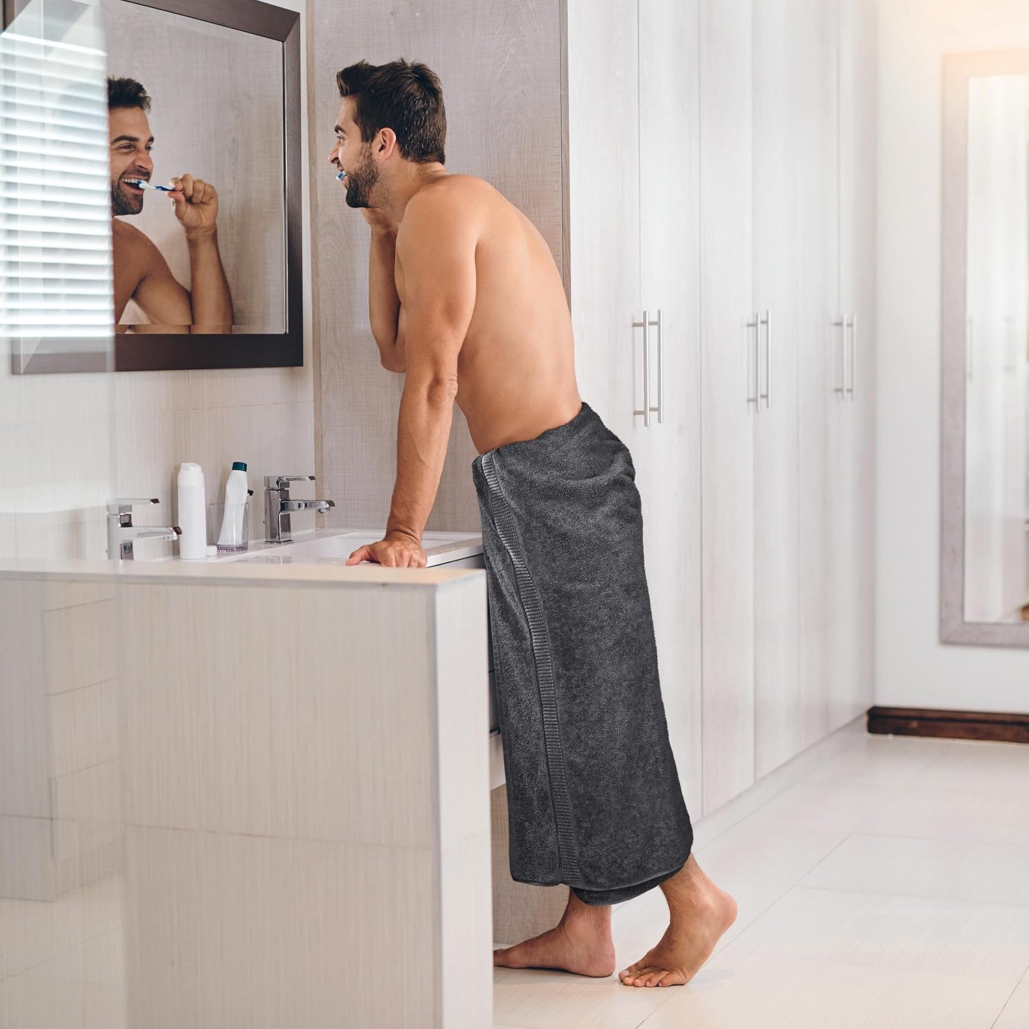 Utopia Towels Jumbo Bath Sheet 2 Piece, 600 GSM, 35 by 70 Inches, 100% Ring Spun Cotton, Absorbent and Quick Dry Extra Large Bath Towel