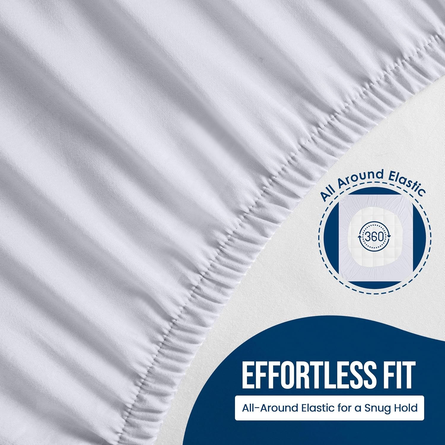 Utopia Bedding Mattress Protector Waterproof, Premium 200 GSM Terry Mattress Cover, Soft & Breathable Bed Cover, Fitted Sheet Style Stretchable Deep Pockets 15"