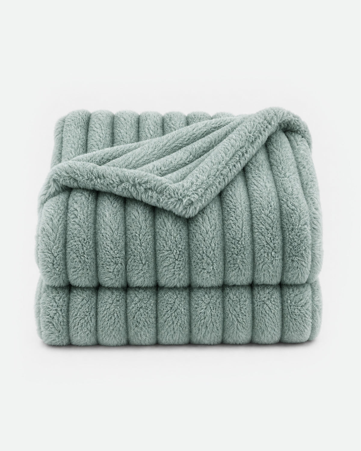 Ribbed Faux Fur Blanket