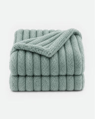 Ribbed Faux Fur Blanket