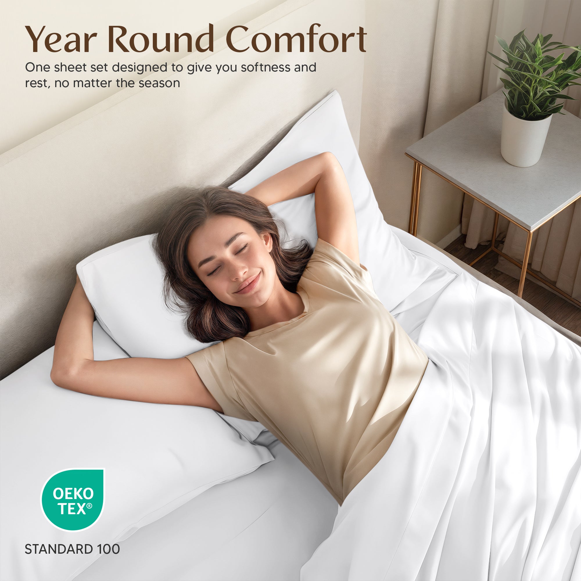 Utopia Bedding Full Size Sheet Set – 4 Piece Bed Sheets, Soft and Breathable Microfiber, Includes 1 Fitted Sheet, 1 Flat Sheet and 2 Pillowcases – Oeko Tex (White)